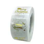 500pcs/roll Various styles Merry Christmas Thank You Stickers Seal Labels for Envelope Cards Gift Package Scrapbooking 1inch
