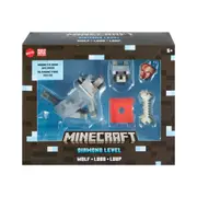 Mattel Minecraft Diamond Level Wolf Action Figure Toy 14cm Kids Asstd 6y+