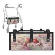 Walker Bag, Birds Walker Basket Rollator Walker Bag with Cup Holder Large Cap...