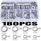 Assorted Flat Washer Assortment Set Reusable Sealing Washers M2 - M10 Stainless