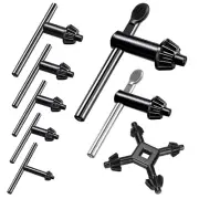 8Pcs Universal 4 in 1 Drill Chuck Key Wrench and 3/4" 5/8" 1/2" 3/8" 1/4" 5/3...
