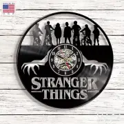 STRANGER THINGS 12" Vinyl Record Designed Wall Clock Decor Wall Art Home Decor