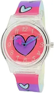 [FOMIYES] Adorable Heart Shaped Watch Creative Cartoon Design Stylish Quartz Movement Comfortable Soft Strap Birthday Present
