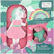 STEPHEN JOSEPH Magnetic Dress UP Doll Unicorn and Princess