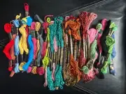 LOT ROYAL SOCIETY J&P COATS CLARK PERI-LUSTA EMBROIDERY FLOSS THREAD WITH BOX 45