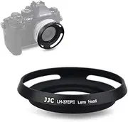 JJC 37mm Screw in Lens Hood Shade for Olympus M.Zuiko Digital ED 14-42mm EZ Lens Used on OM-D E-M10 III/E-M10 II,etc & Panasonic Lumix G Vario 12-32mm ASPH Lens on DMC-GX85/DMC-GX850,etc - Black