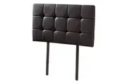 PU Leather Single Bed Deluxe Headboard Bedhead - Black