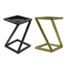 Geometry Holder Z Shape Metal Candlestick Home Table Display Candleholder