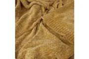 Home Leslie Chenille Throw 130 x 160 cm Ochre