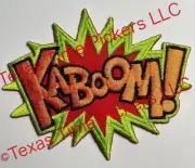 Lot Of 2 pcs. KABOOM Panini 4” Embroidered Iron On Patch SHIPS FREE TODAY!