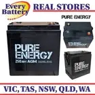 PE6250 :Pure Energy 6v 250Ah AGM Deep Cycle Dry Battery for Caravans, Motor Home