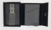 FIDELO Minimalist Card Hybrid Men's Thin Sleek Slim Black Wallet