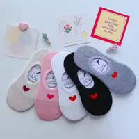 在飛比找松果購物優惠-[S&E 韓國襪] 韓國製造 空運來台 簡約風小愛心隱形襪 