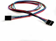 4 Pin Female to Female 70cm Jumper Cable - Pack of 2