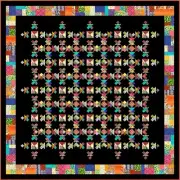 UBANGI STOMP - 110" x 110" - Pre-cut Patchwork Quilt Kit by Quilt-Addicts King