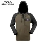 HUNTERS ELEMENT WHAKARAPU LS HOOD FOREST GREEN/BLACK