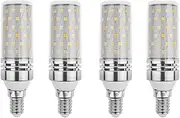 12W LED Corn Light Bulbs - 120W Incandescent Bulbs Equivalent,1200LM, E14 Base Daylight 6500K Non-Dimmable, Pack of 4
