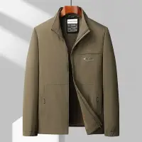 在飛比找樂天市場購物網優惠-加絨外套休閒夾克-加厚保暖純色立領男外套3色74gr33【獨