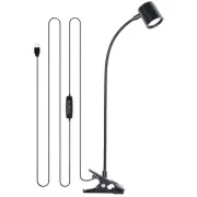 Desk Lamp,USB Clip On Light,3 Color Modes,10 Brightness Levels,360° Gooseneck...