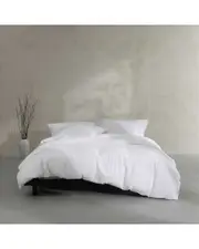 Calvin Klein Washed Texture Solid Cotton Textured Jacquard Comforter Set