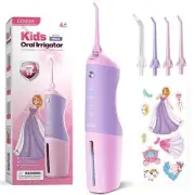 Kids Water Dental Flosser Deep Cleaning Picks Portable 4 Modes for Ages 6+