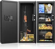 33.46" Tall Fireproof Wall Safes Between the Studs 16" Centers, Heavy Duty Co...