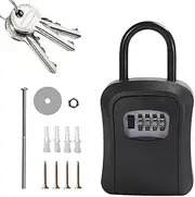 Lock Box for Keys with Code | Lock Boxes for Keys | Fireproof Case Holder Wall Mounted Waterproof Secure for Home Car Documents