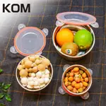 【54SHOP】KOM日式萬用不鏽鋼保鮮盒3件組(蜜桃橘) - 圓形