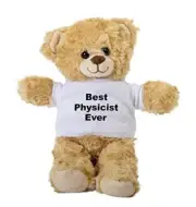 Physicist Teddy Bear, Gift Stuffed Animal, Plush Teddy Bear with Tee