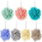 7pcs Bath Ball Shower Loofah Exfoliating Shower Sponge Body Scrubber Bathing