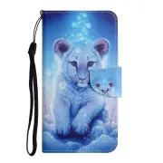 Lion Flip Phone Case For Samsung A12 A22 A32 A52 A72 S8 S9 S10 S20 S21 S22 A30
