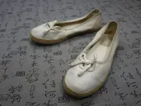 在飛比找Yahoo!奇摩拍賣優惠-UGG 麻布面草編休閒鞋  USA 6 EUR 37 JPN