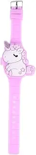 [Healeved] Lovely Unicorn Clamshell Touch Screen Watch Adorable LED Digital Wristwatch for Boys Birthday Festival Present