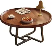 Practical Round Coffee Table Easy to Clean Coffee Table Low Coffee Table Suitable for Bedroom Balcony Coffee Table Sturdy