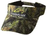Fishouflage Bass Fish Camo Fishing Visor Hat - OSFM - NEW!