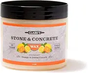 Clark’S Natural Stone Wax - Seal and Protect Soapstone, Slate, and Concrete with Carnauba and Beeswax, Use on Kitchen and Bath Countertops, Enriched with Lemon and Orange Extract, 6oz