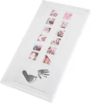 Baby First Year Footprint Photo Frame Handprint Kit Wall Decor Timeless Memory for New Parents