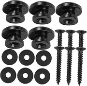 NULYLU 6pcs Guitar Strap Locks Durable Non Slip Button for Electric Guitar Ukulele Easy to Install Security Studs Resistant Bass Strap Fasteners