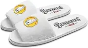 Bundaberg Rum Bundy Terry Towelling Open Toe Embroidered Slippers - Large