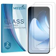 [2 Pack] OPPO Reno13 5G Tempered Glass 9H HD Crystal Clear Premium Screen Protector by MEZON – Case Friendly, Shock Absorption (OPPO Reno13 5G, 9H)