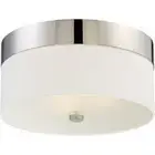 Crystorama 293-PN Grayson 3 Light 16 inch Polished Nickel Flush Ceiling Light