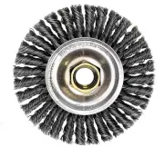 13131 4" Roughneck Max Stringer Bead Wire Wheel, 0.020" Steel Fill, 5/8"-11 U...