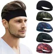 Workout Headbands Women Non-Slip Sports Sweatbands Yoga Wide Elastic Hair Bands
