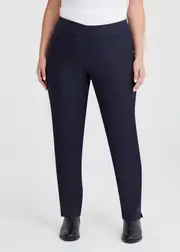 [Taking Shape] Taking Shape Editorial Full Length Work Pant Size 18 in Dark Indigo, Cotton - Plus Size Women's Bottoms Dark Indigo