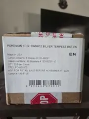 2022 Pokémon TCG Sword & Shield Silver Tempest 6 Box Booster Case Factory Sealed