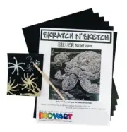 Scratch Paper, Silver Foil, 8-1/2" x 11", 50 Sheets