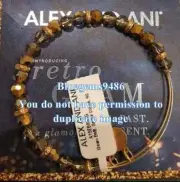 Alex and Ani Gentle Cintrine Gleam Beaded Bangle Rafaelian Gold - Rare