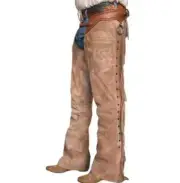 Western Cowboy vintage Chap Fringes Suede Leather Pant Riding Chap