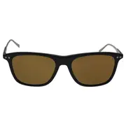 Mont Blanc Mont Blanc MB600S 01M - Shiny Black/Roviex Brown Polarized by Mont Blanc for Men - 55-18-145 mm Sunglasses