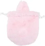 [JEWEDECO] Japanese Style Plush Bunny Backpack Drawstring Tote Bag for Toiletry Makeup Pouch